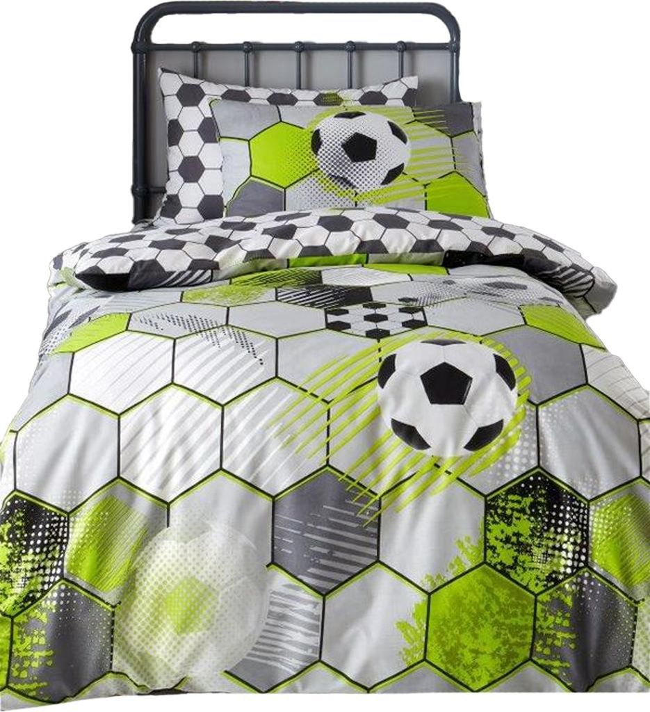 Floso - Fußball Bettwäsche-Set AG3937 (Einzelbett) (Bunt)