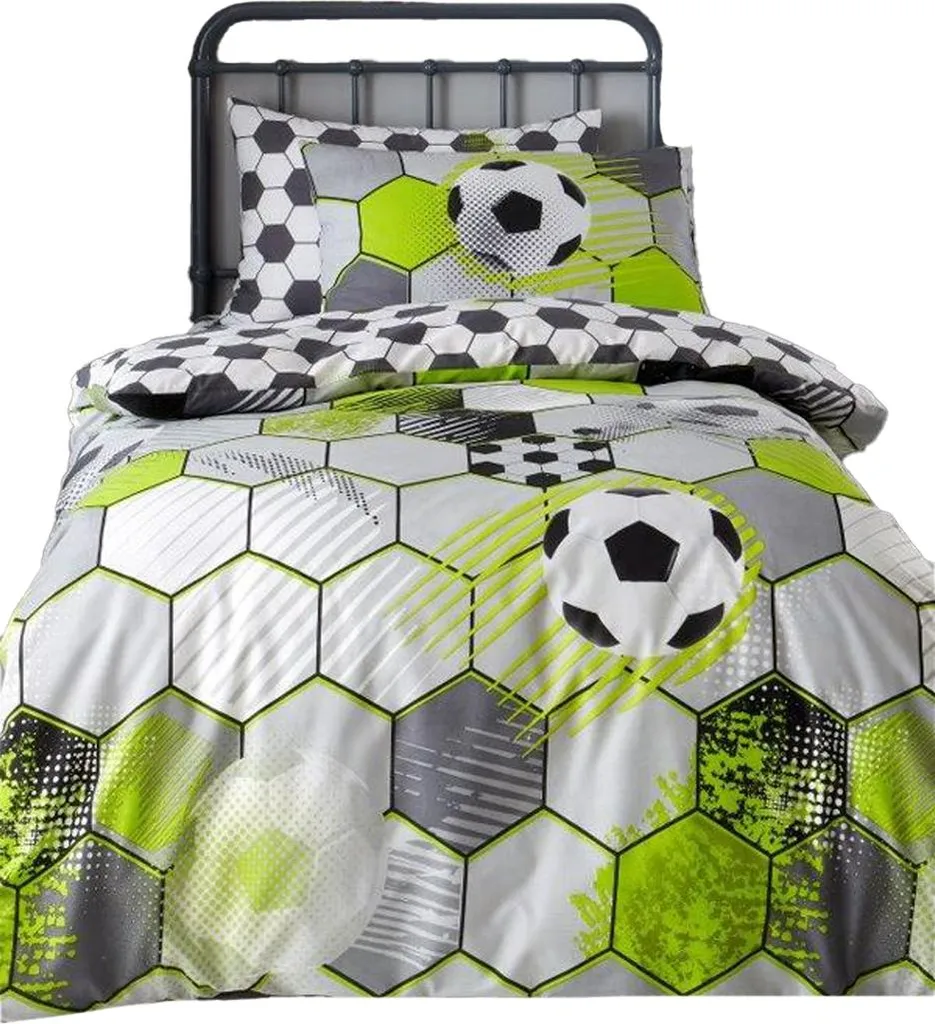 Floso Ensemble de Draps Football AG3937 Lit Simple Multicolore Confort