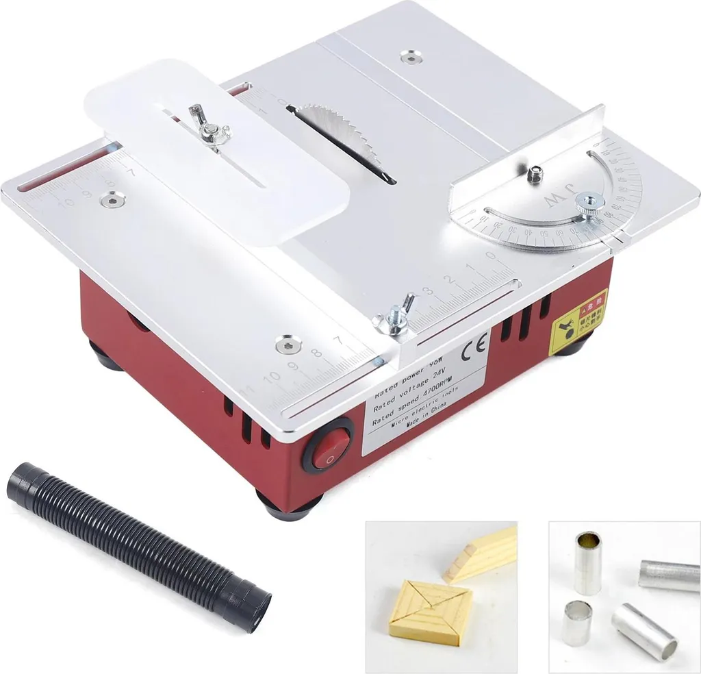 Scie de précision 4600 tr/min - Mini modèle de table 20x16cm Argent