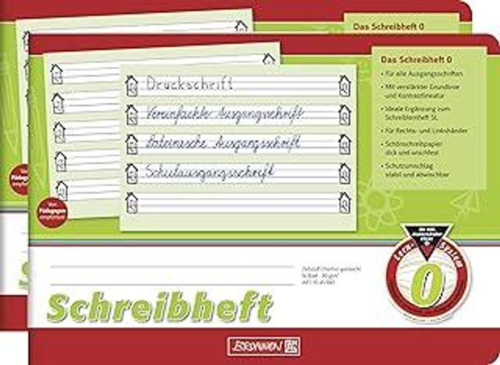 Brunnen Schreiblernheft (2 Stück, Schreibheft Lin. 0)