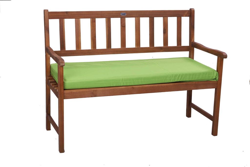 Plochý vankúš na záhradnú lavièku 120x50x7cm svetlozelená| Obrázok produktu 