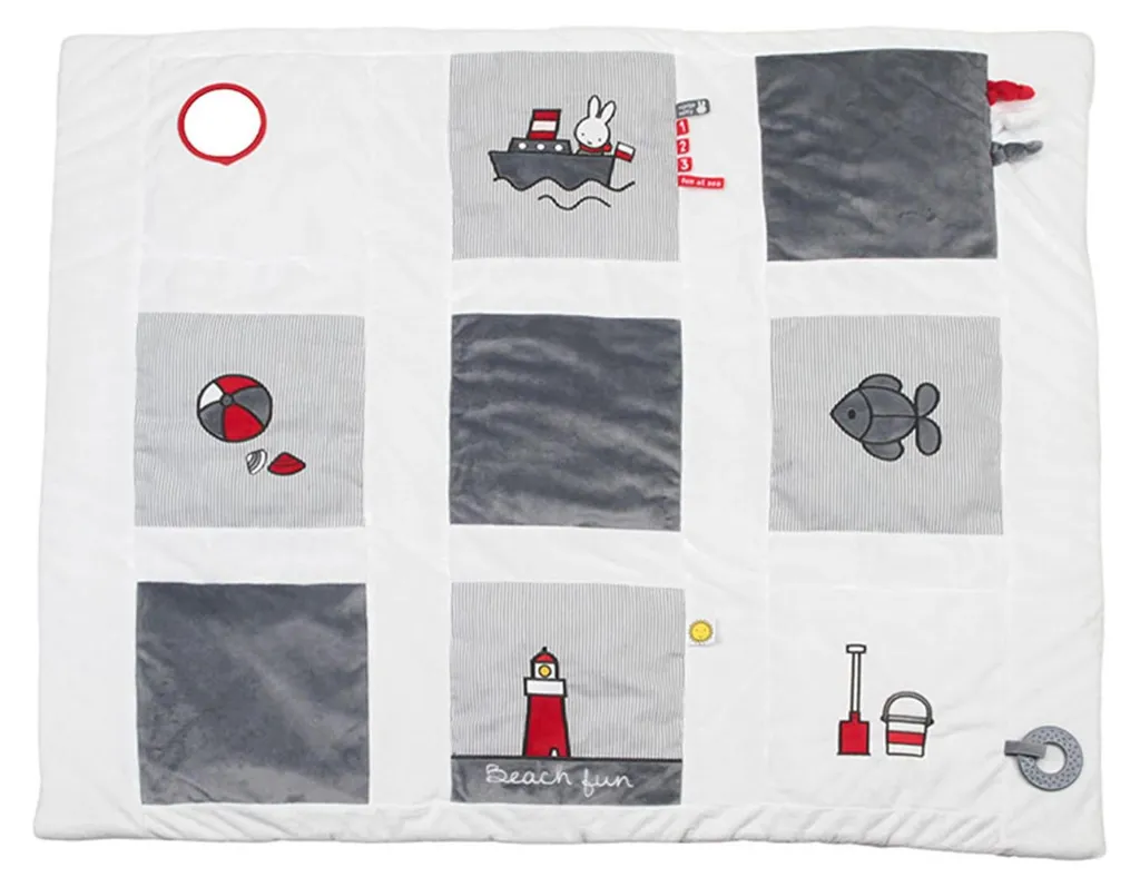 Tapis d'éveil Miffy doux Fun at Sea idéal pour le développement moteur