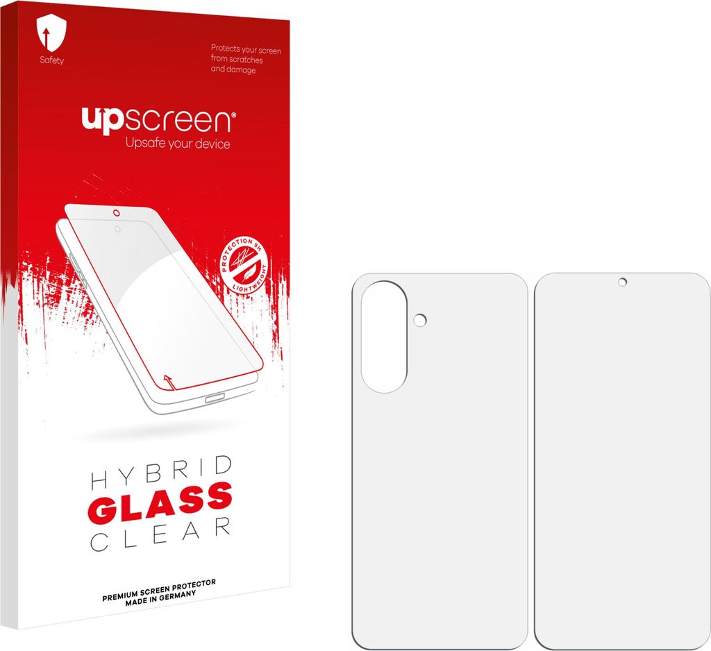 upscreen Schutzglas für Samsung Galaxy A17 4G (Display+Rückseite) Schutzfolie Panzer Folie Glas Display Schutz klar