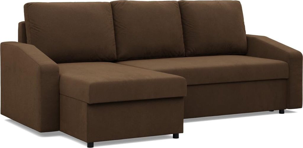 Ecksofa mit Schlaffunktion NEO,  Dunkelbraun Produktbild 