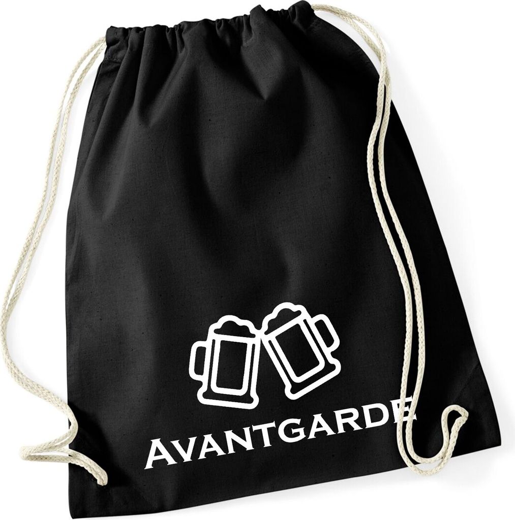 Huuraa Turnbeutel Avantgarde Schützenfest 12 Liter Black Baumwolle Rucksack Geschenkidee