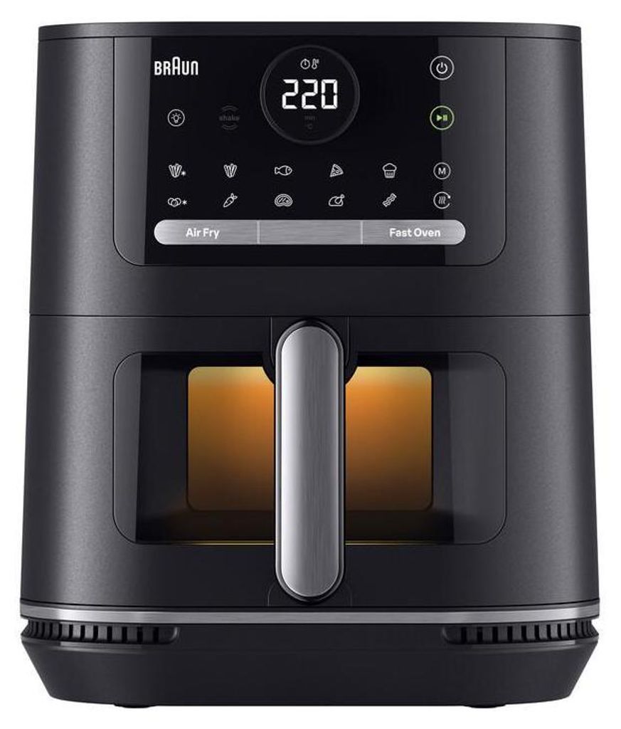 Braun HF 5055I BK, Heißluftfritteuse, 6 l, 80 °C, 220 °C, Produktbild 