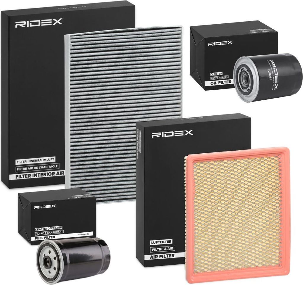 RIDEX Filterset Inspektionspaket Filtersatz für CHRYSLER VOYAGER IV (RG, RS) Grand Voyager IV (RG, RS)