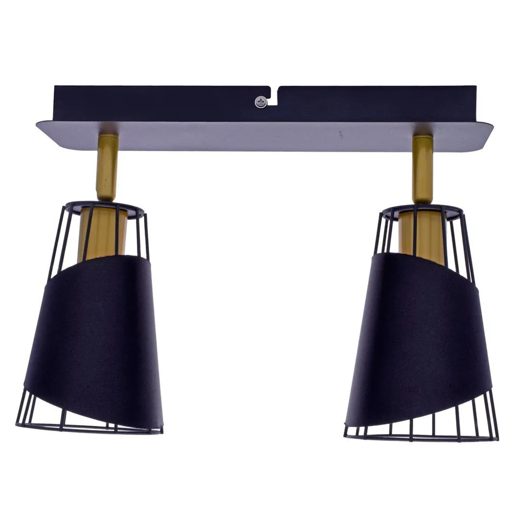 Plafonnier Compact 2 Lampes E14 RICK - Solution Éclairage Pièce Sombre - 3