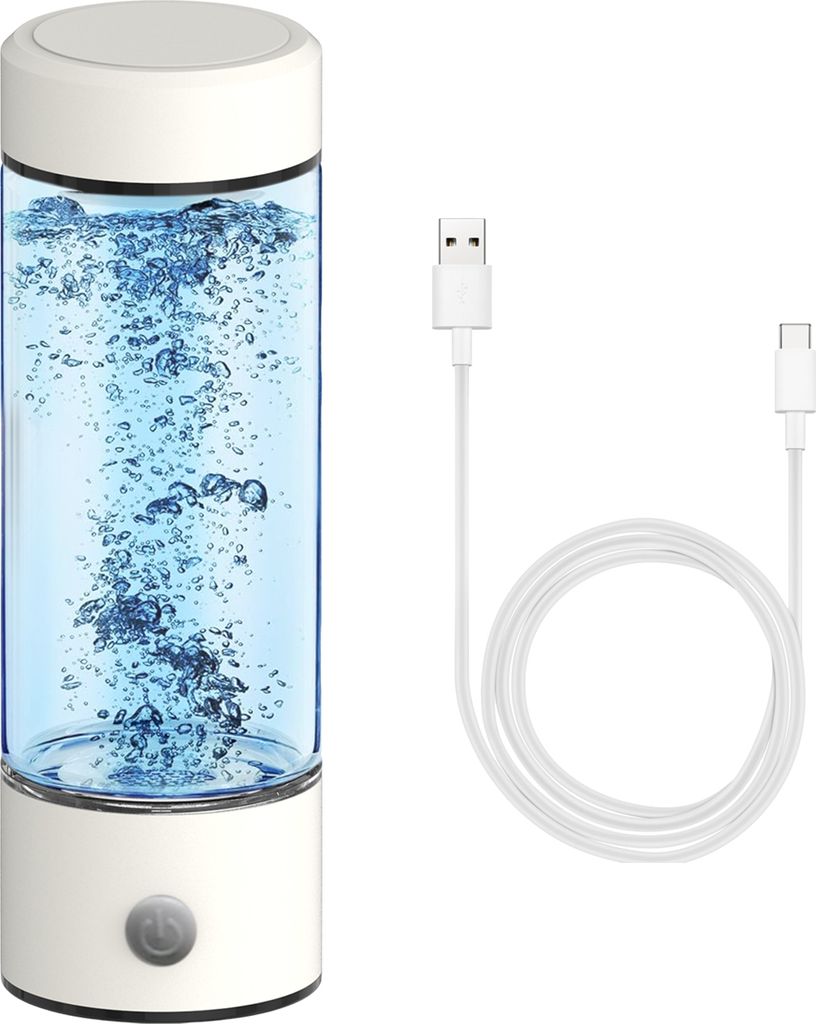 420 ml Wasserstoff-Wasserflaschengenerator, 3 Minuten schnelle Elektrolyse, Wasserstoffbecher, SPE & PEM, 1600 ppb Wasserstoffionen-Wasserflasche f...