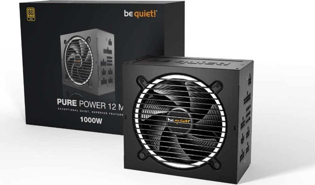 be quiet! Pure Power 12 M, 1000 W, 100 - 240 V, 1050 W, 50 Produktbild 
