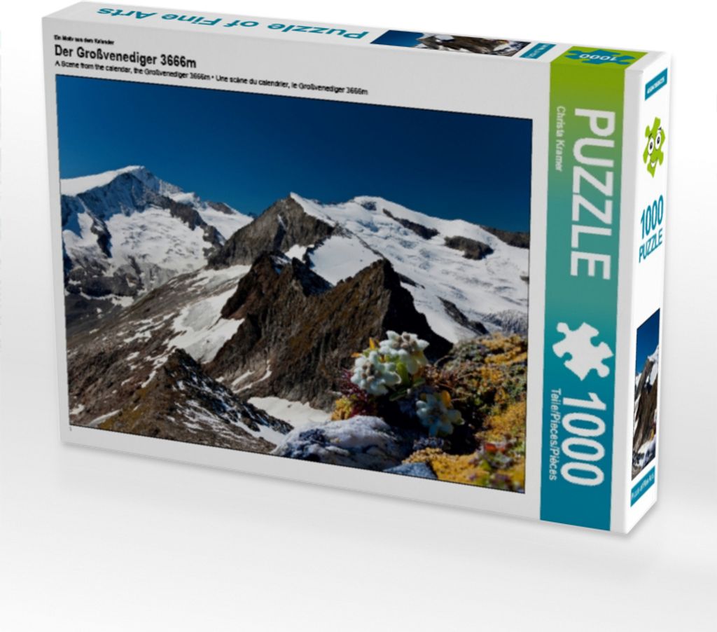 Calvendo Ein Motiv aus dem Kalender Der Großvenediger 3666m 1000 Teile Puzzle quer 640x480mm, Kramer Christa; 7443656