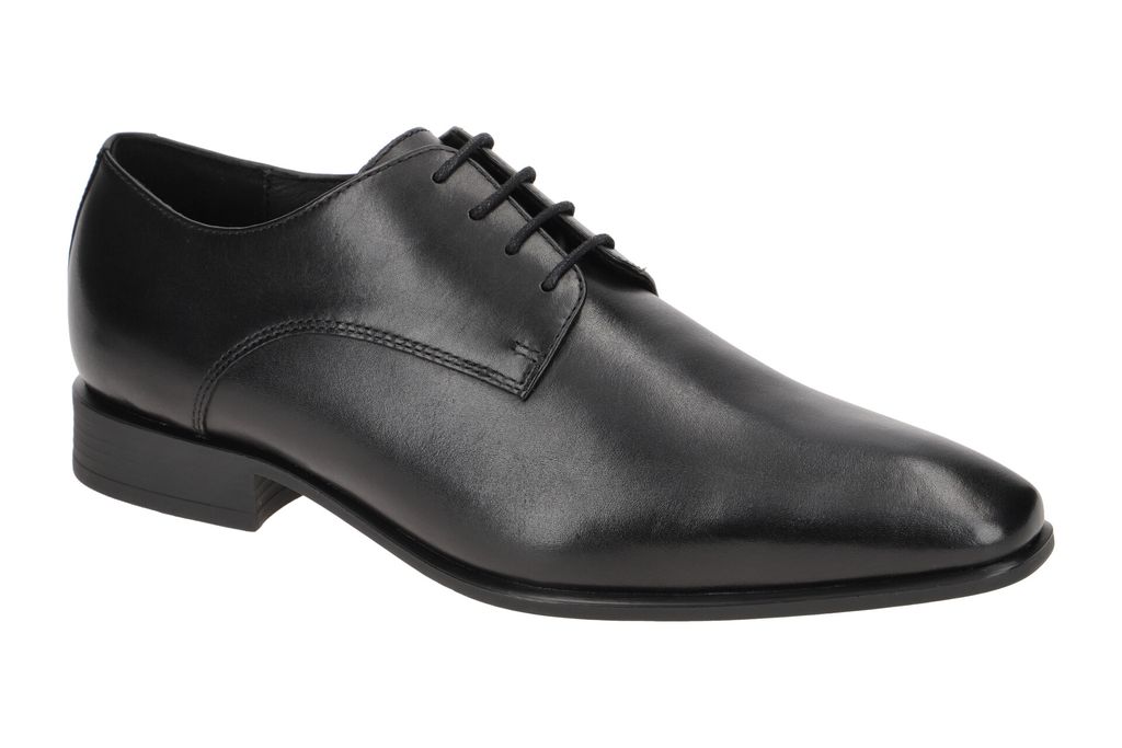 GEOX Schnürschuhe UOMO HIGH LIFE, Glattleder, Schwarz, Herren