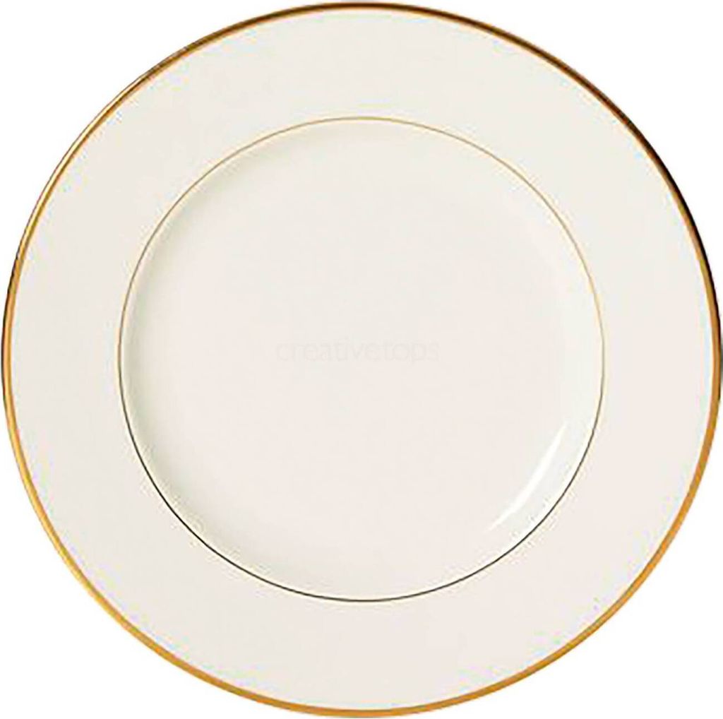 Speiseteller MIKASA CAMEO GOLD D. 27,5cm weiß mit Goldrand Creative Tops WA