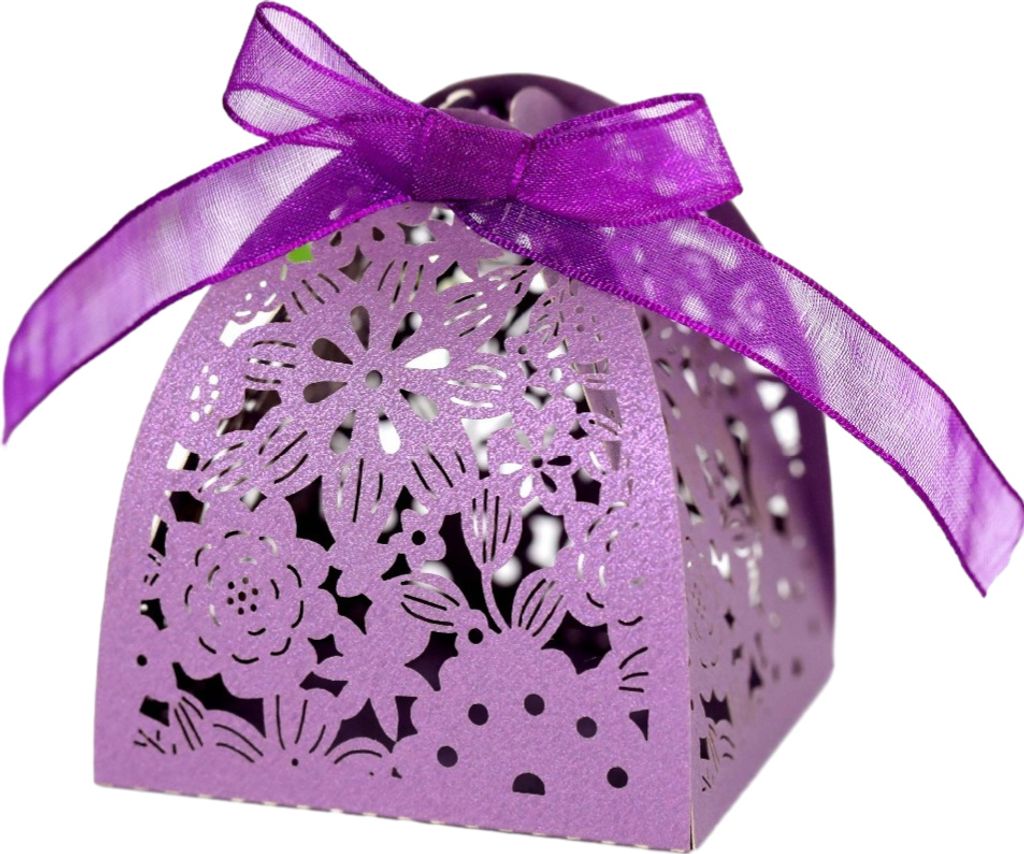 50 Packungen Hochzeit Gunst Boxen Laser Cut Boxen, Kleine Party Gunst Box, Süßigkeiten Schokolade Geschenk-Boxen