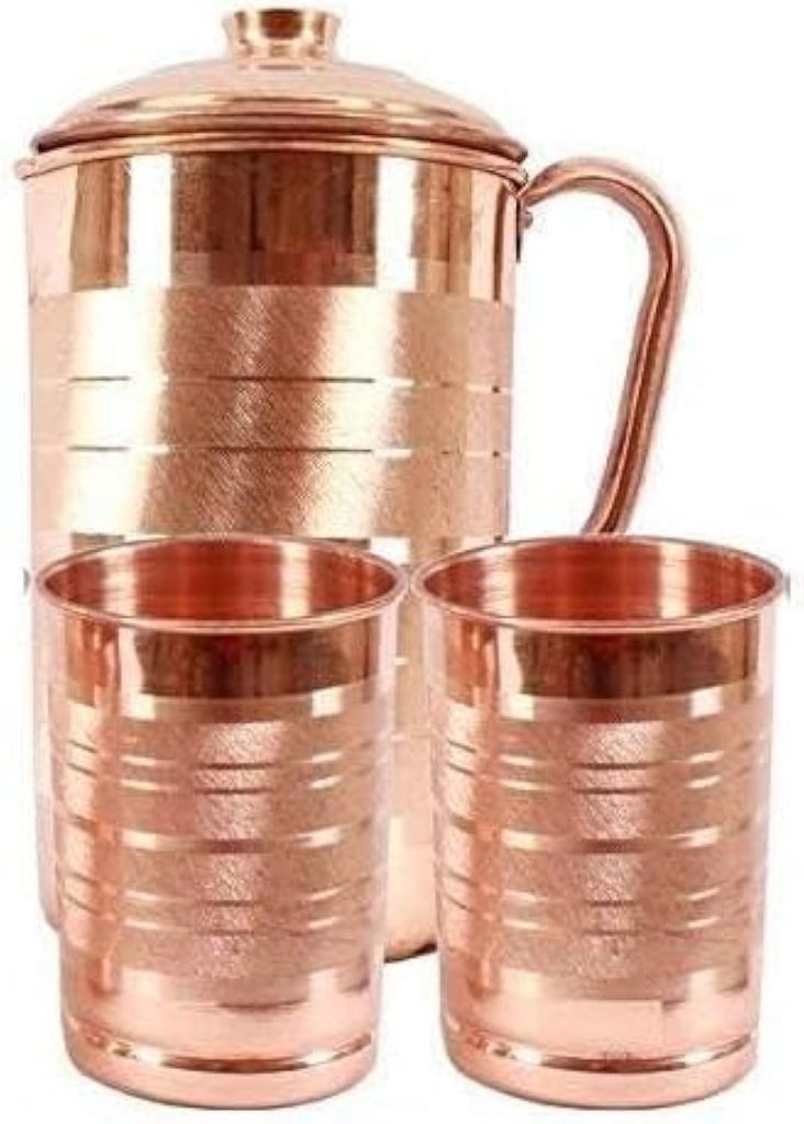 Solidchoice – Set bestehend aus 1 Kupferkanne und 2 Gläsern Produktbild 