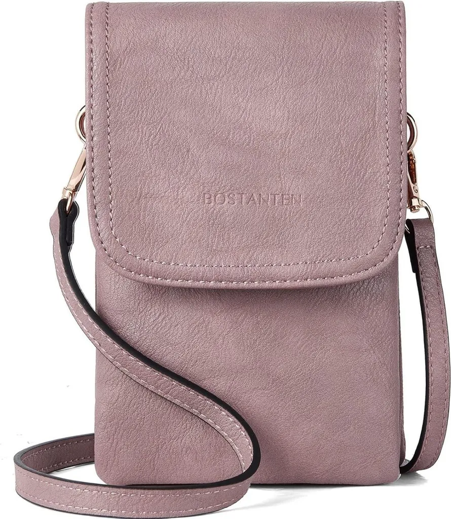 Borsello Porta Cellulare BOSTANTEN Viola - Tracolla Viaggio Donna
