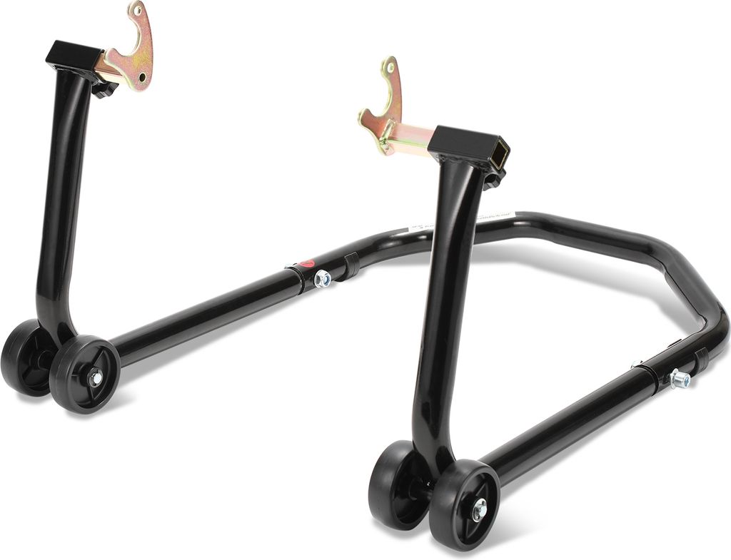Hebitod Motorradständer 300 kg Montageständer für Hinterrad | Adapter U-Type| Tragkraft Motorradheber Motorrad Schwarz