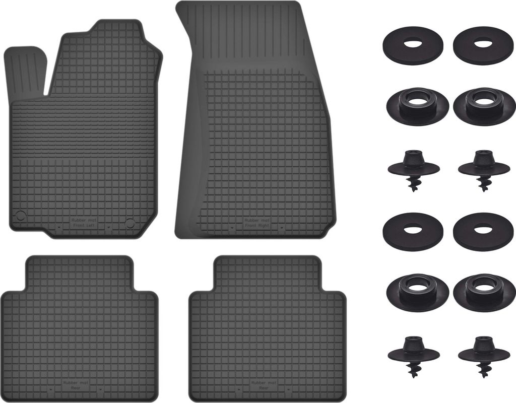 Gummimatten Mit Stoppern Für: Infiniti M Hybryda (2010-) Schwarz Set