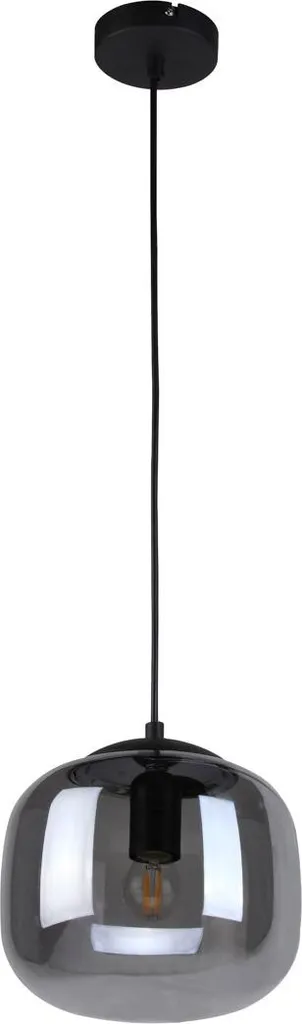 Suspension de Cuisine Italux CALTO 1 Noire - Luminaire Table à Manger E27