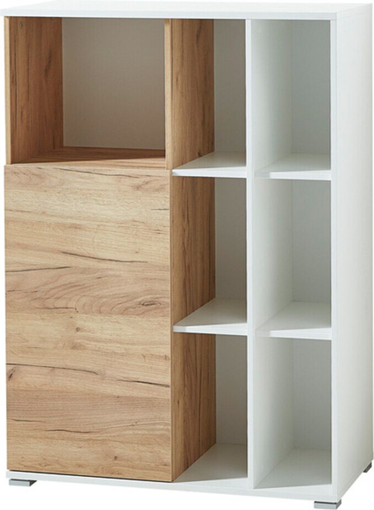 Vendomo Bücherregal 9 Fächern Grant Weiß - Holz