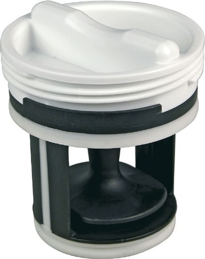 easyPART passend für 41021233 HOOVER Candy Flusensiebeinsatz Sieb Flusensieb Pumpenfilter Filter gerade Form Kunststoff weiß Waschmaschine