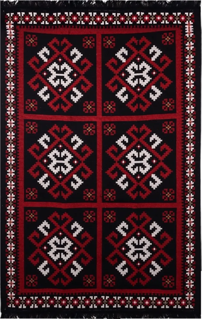 Tapis BiggHome 120x180 cm SA25MK - Style Ethnique Lavable en Machine