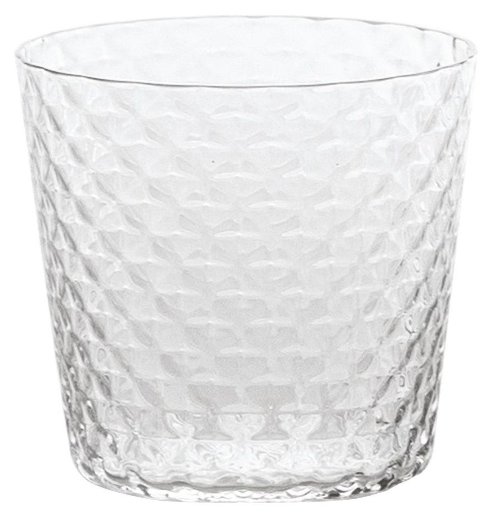 Zafferano 4er-Set venezianische Mixologie-Becher (43 cl), mundgeblasenes Kristallglas, handgefertigt, transparent, elegantes Design, XL-Größe