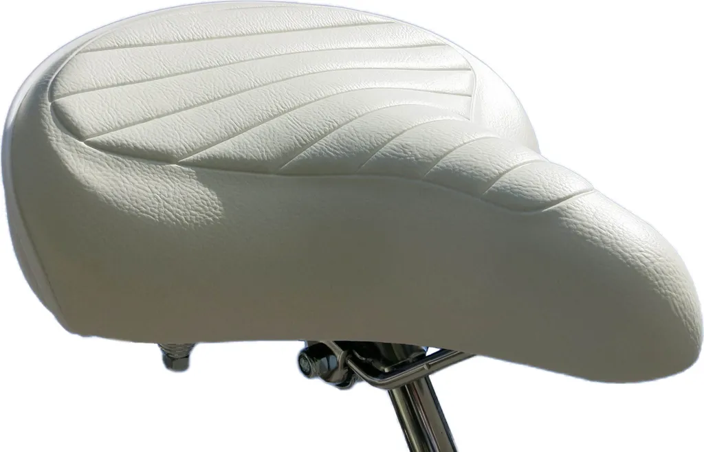 Selle de cruiser 1970 blanc avec ressorts - Finition vintage et robuste