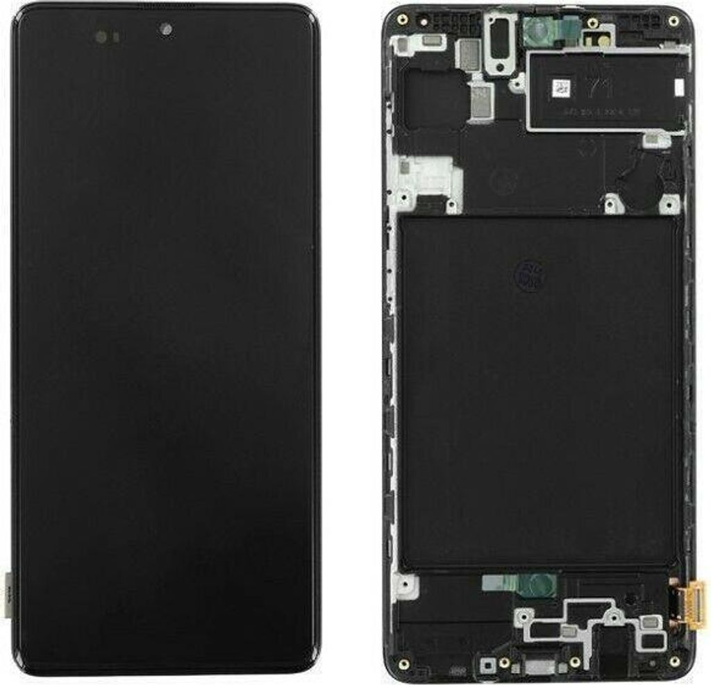 Original Super Amoled Display Touchscreen Bildschirm Rahmen Schwarz für Samsung Galaxy A71 A715F