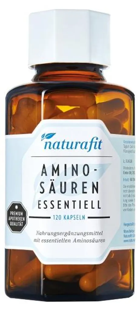 naturafit Acides Aminés Essentiels - 120 Gélules de Qualité Supérieure