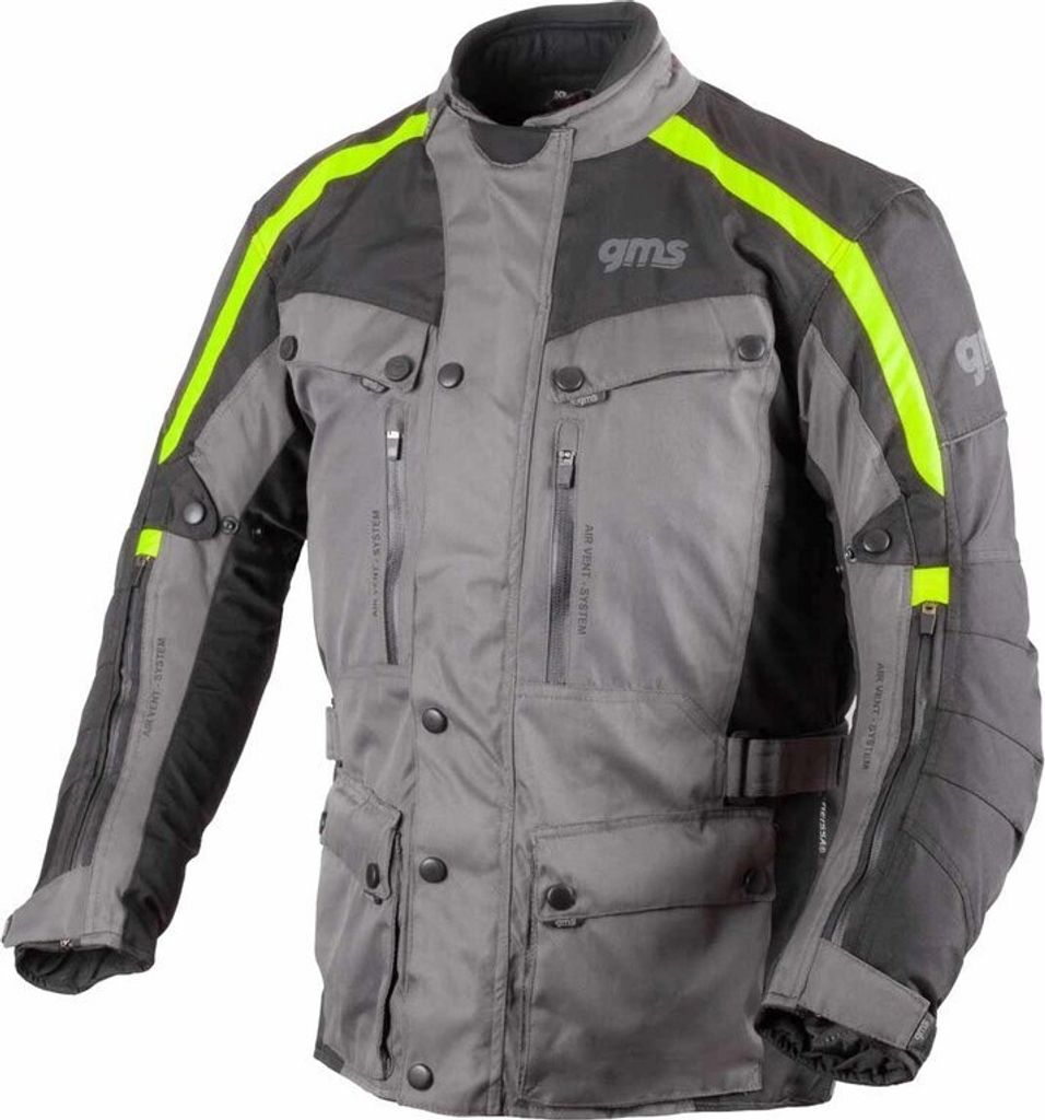 gms Jacke Temper dunkelgrau-gelb fluo L