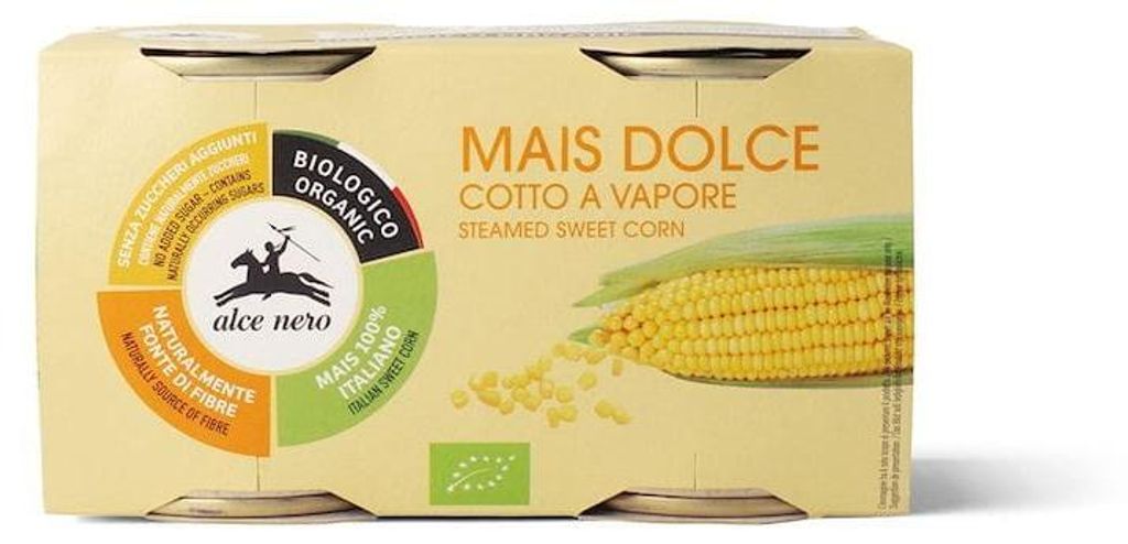 KUKURYDZA SŁODKA W ZALEWIE (2 szt.) (320 g) (280 g) - ALCE NERO