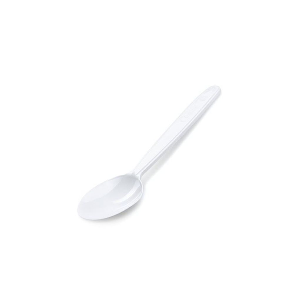 1000 Stück Kaffeelöffel, Tee- / Eislöffel " PP " weiß 13cm Produktbild 
