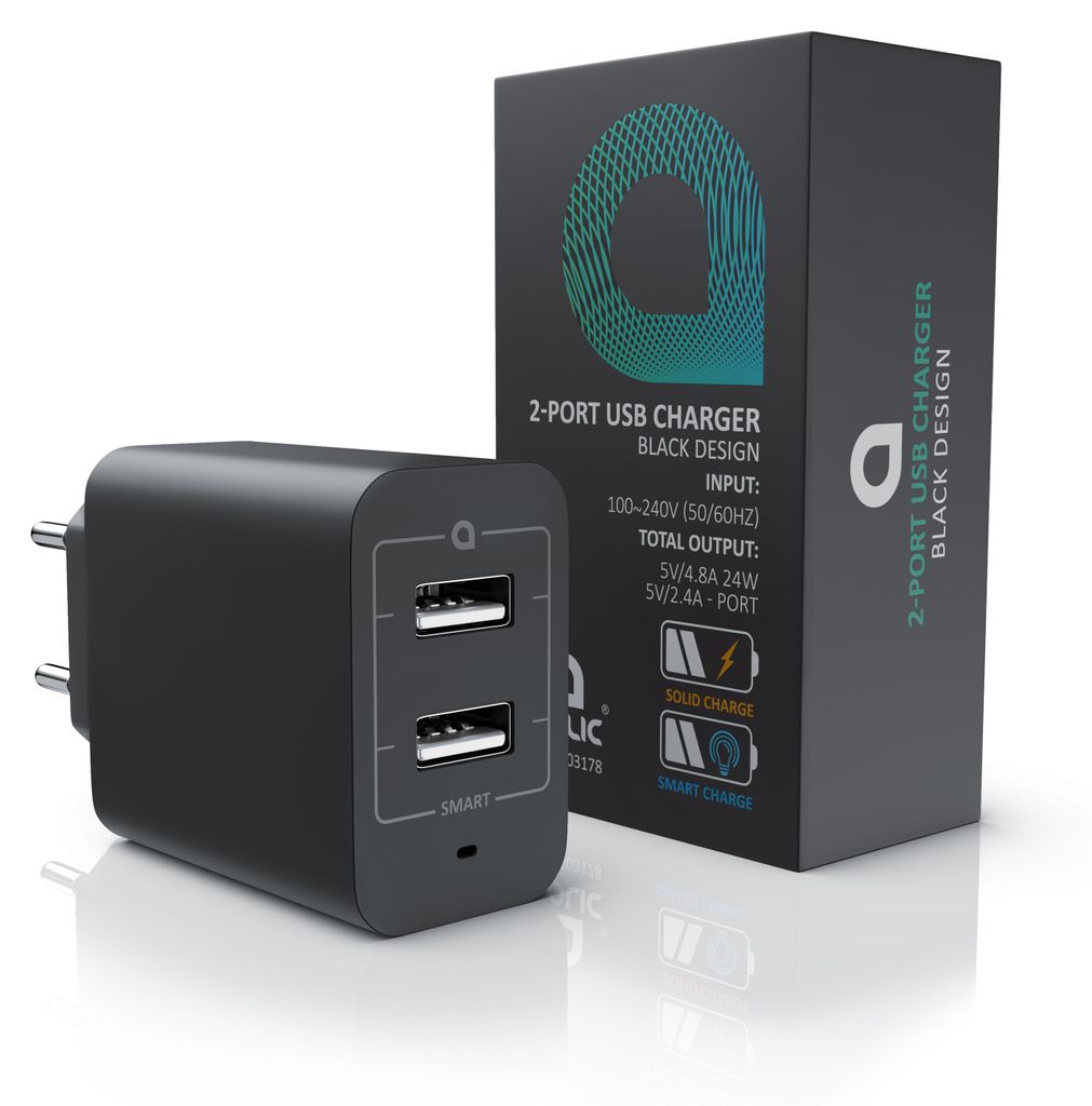 Aplic USB nabíjačka 4800 mA, 2-portový napájací zdroj pre Obrázok produktu 