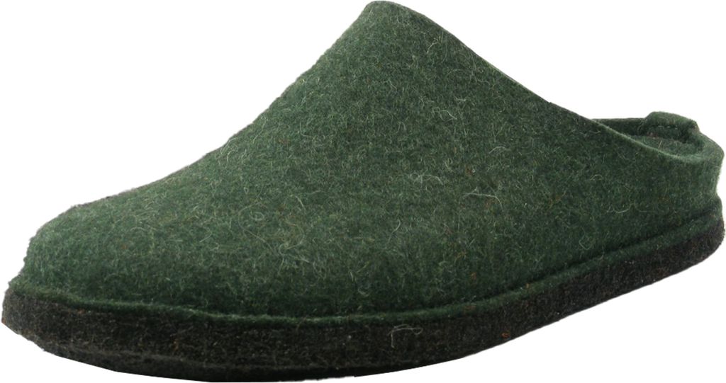 Haflinger Damen Hausschuh Herren Pantoffel Filz Komfortweite Flair Soft 311010, Größe:37 EU, Farbe:Grün