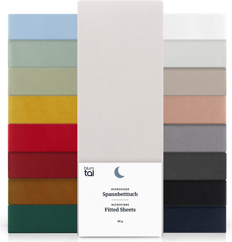 Blumtal Spannbettlaken 180x200cm aus Mikrofaser - Laken Produktbild 