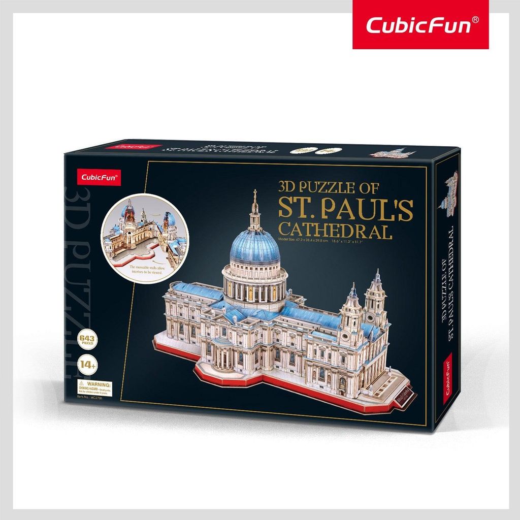 3D-Puzzle der St. Paul's Cathedral, lustige und spannende Aktivität