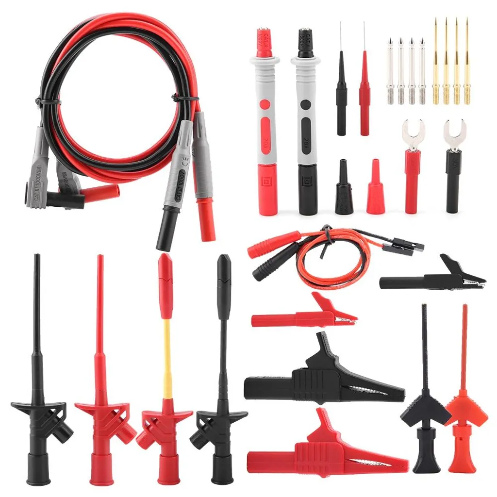 Sondes de mesure 28 pièces P1300F interchangeables fiches bananes 4mm