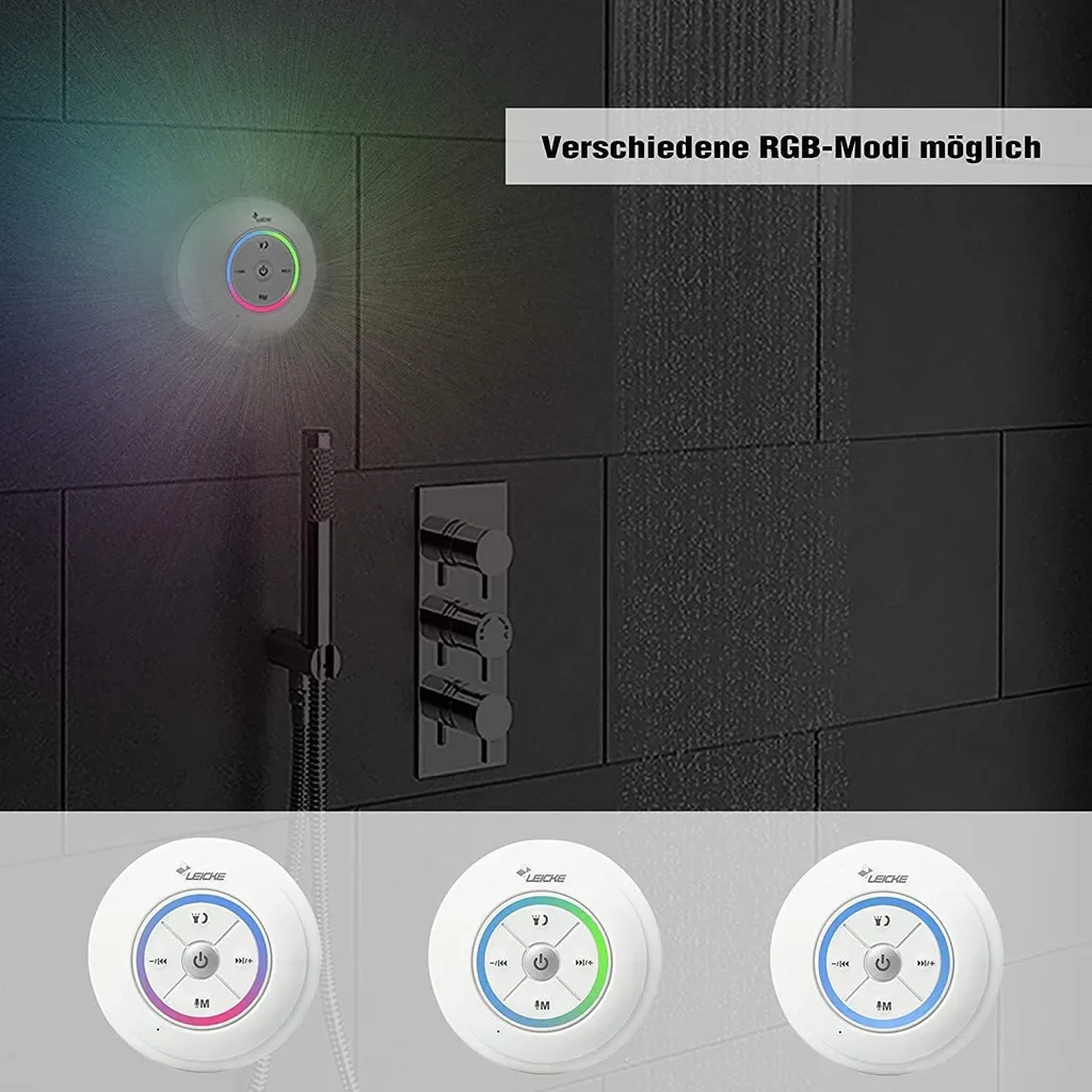 Haut-parleur de douche Bluetooth pour écouter la musique - 8