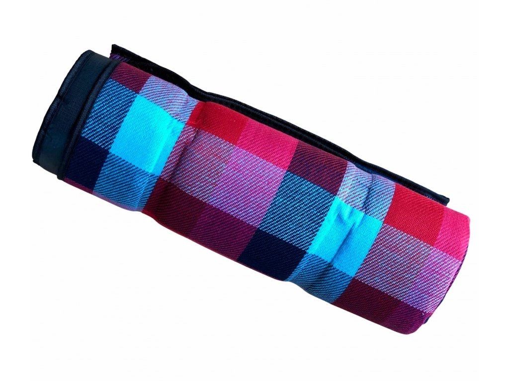 Campingdecke mit Karo-Motiv | 3 - Lagen mit wasserdichtem Aluminiumboden | 200 x 200 cm