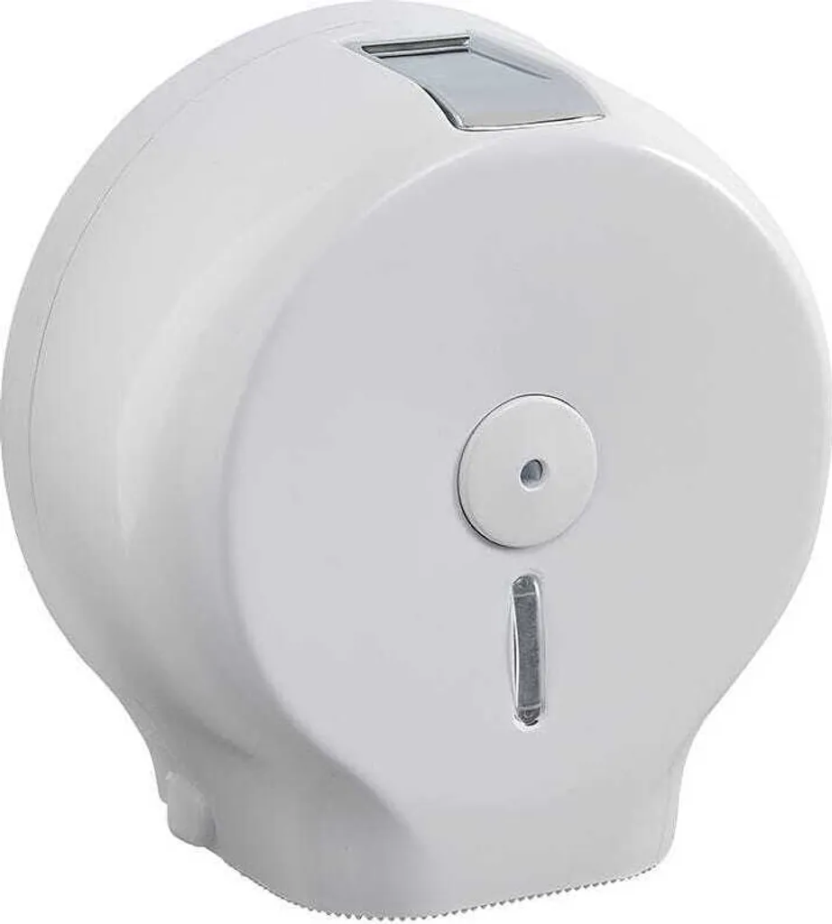 Distributore rotoli carta igienica max 22 cm in resine termoplastiche bianco