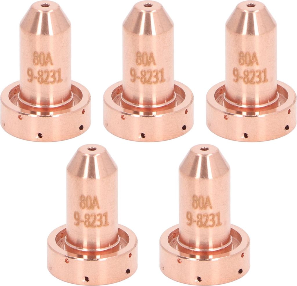 5 Stück Plasmaschneidbrenner-Düsenspitzen, verdicktes Messing, Plasmaschneidbrenner-Düsenspitzen für SL60 SL100