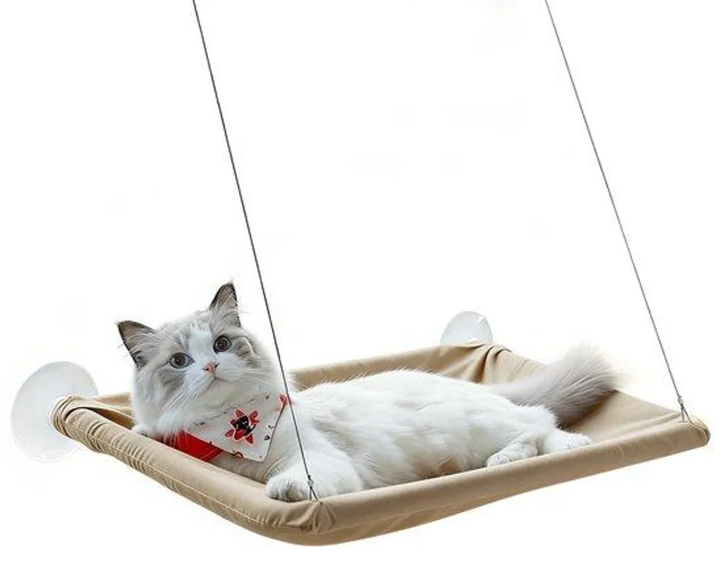 Niche chat balcon pour appartement - Espace repos stable 35 x 55 cm