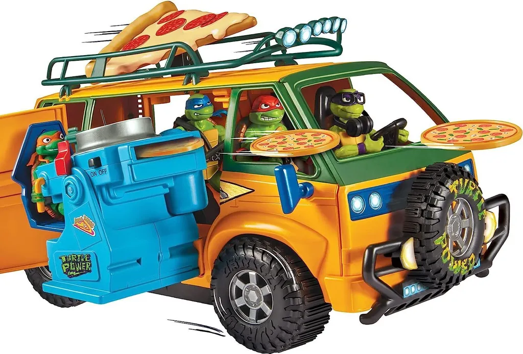 Fourgon Pizzafire Van Tortues Ninja 20 cm à propulsion de pizza interactive - 8