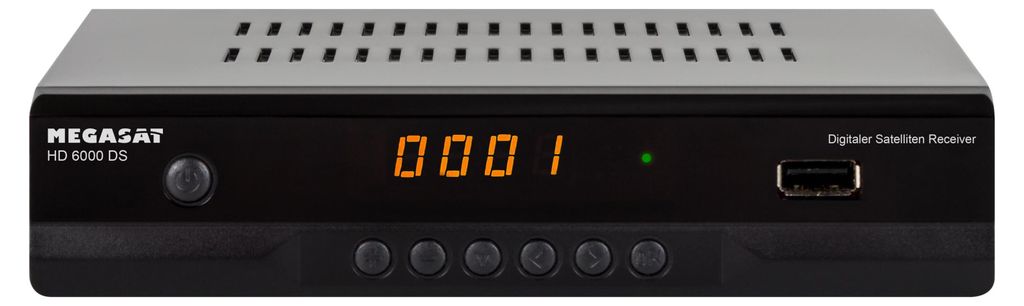 Front view of a digital satellite receiver.