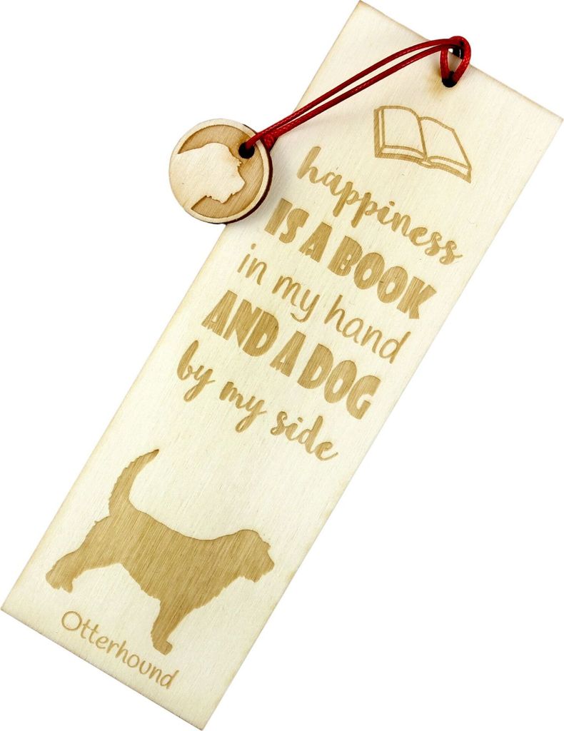 Otterhund, Otterhound - Lesezeichen mit Hund, personalisiertes Lesezeichen, Hundeaccessoire für Leser der Marke Art-Dog