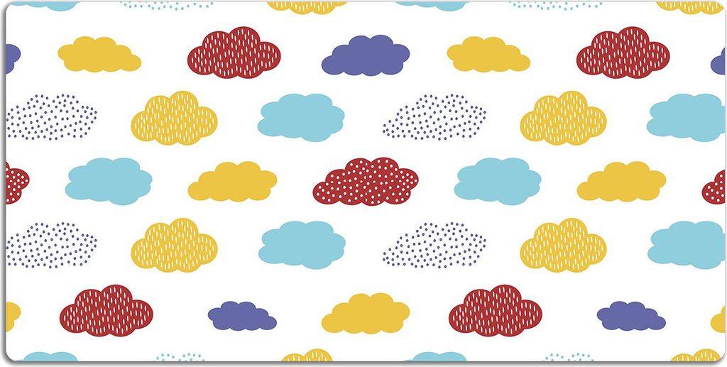 Schreibtischmatte Tischunterlage 100x50 cm Mauspad - Bunte Wolken