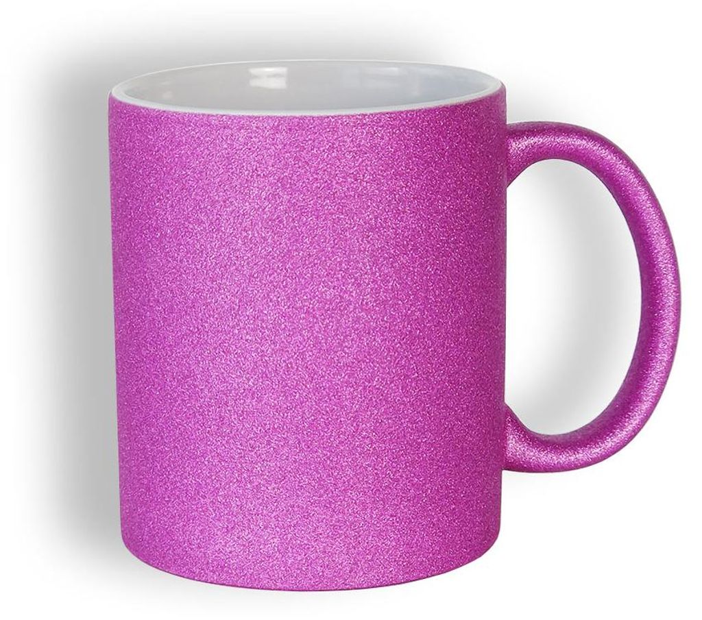 craftcut - Sublimationstasse GLITTER in PUPRLE - 11 oz/330 Produktbild 