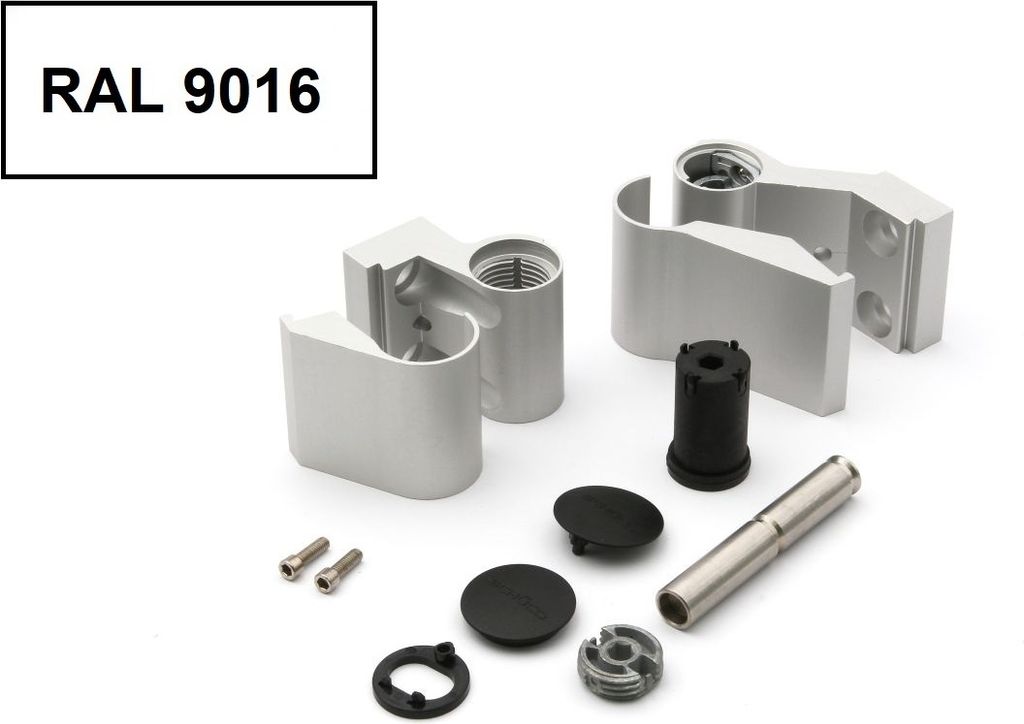 Schüco Aufsatztürband 279538, weiß, 36 mm, nach innen oder Produktbild 
