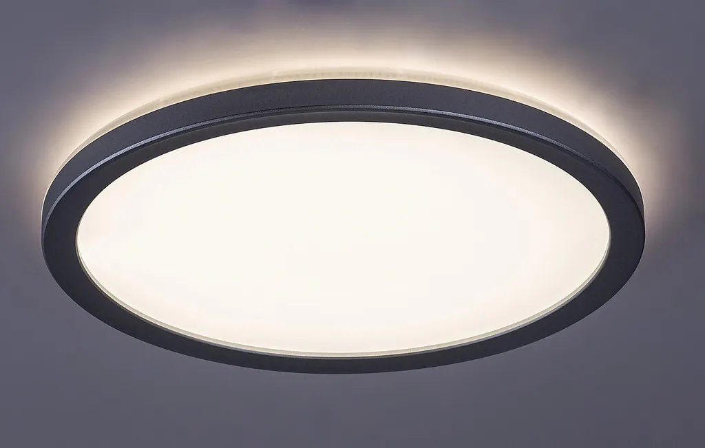 Plafonnier LED pour plafond bas Argent 28cm - Solution gain de place - 3